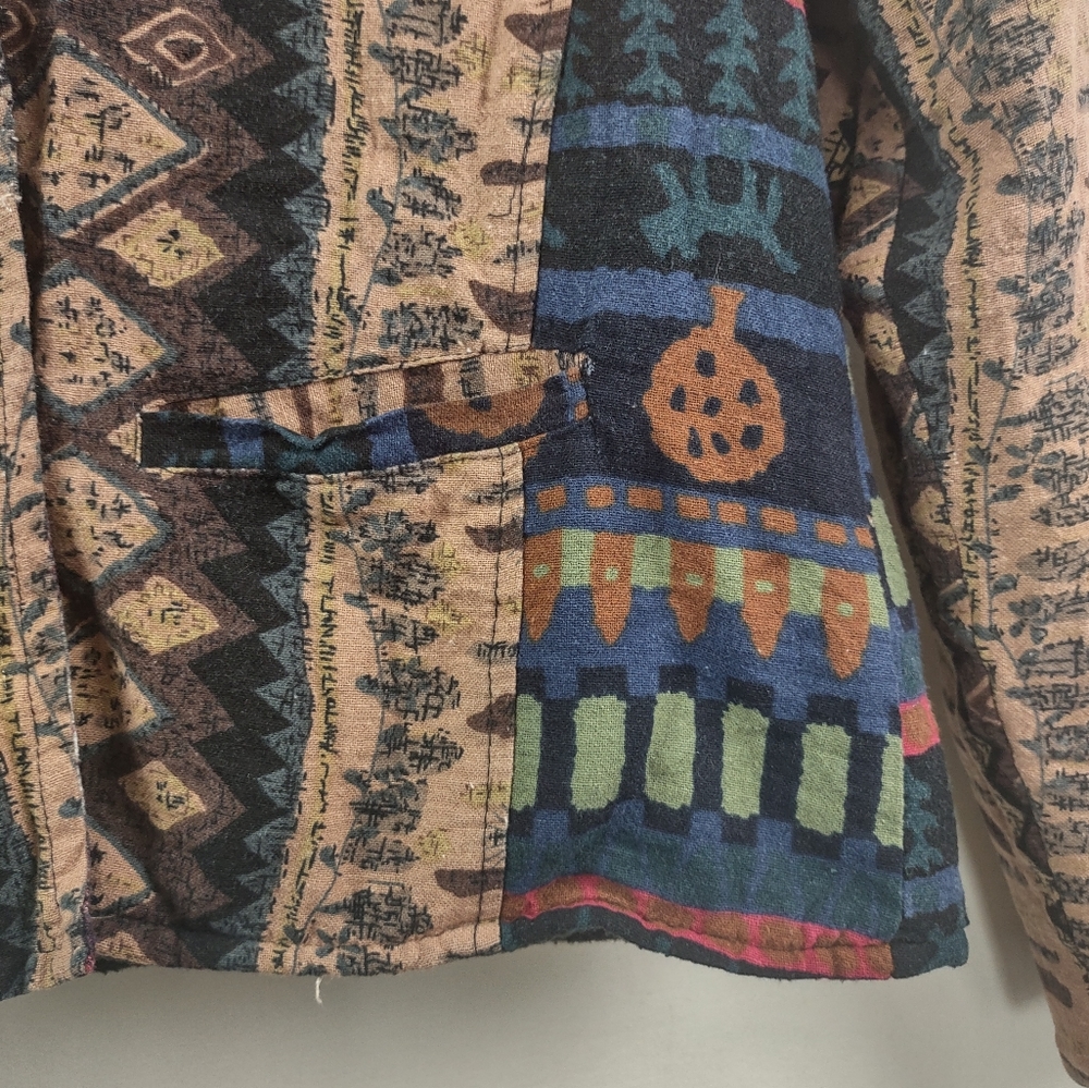 Sacred Threads Boho Hippie Multicolor Blazer Jack… - image 8